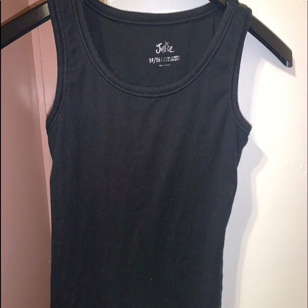Black tank top